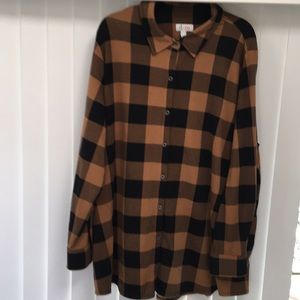 Plus size button down shirt